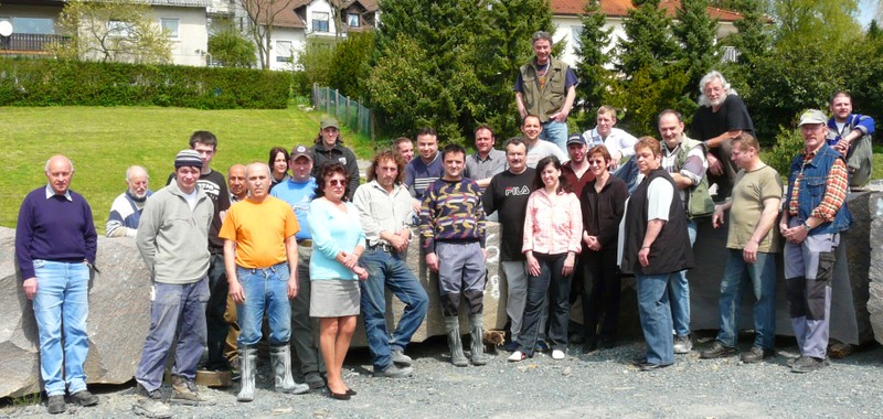 Die Belegschaft zum 70-jhrigen Firmenjubilum im Jahr 2008